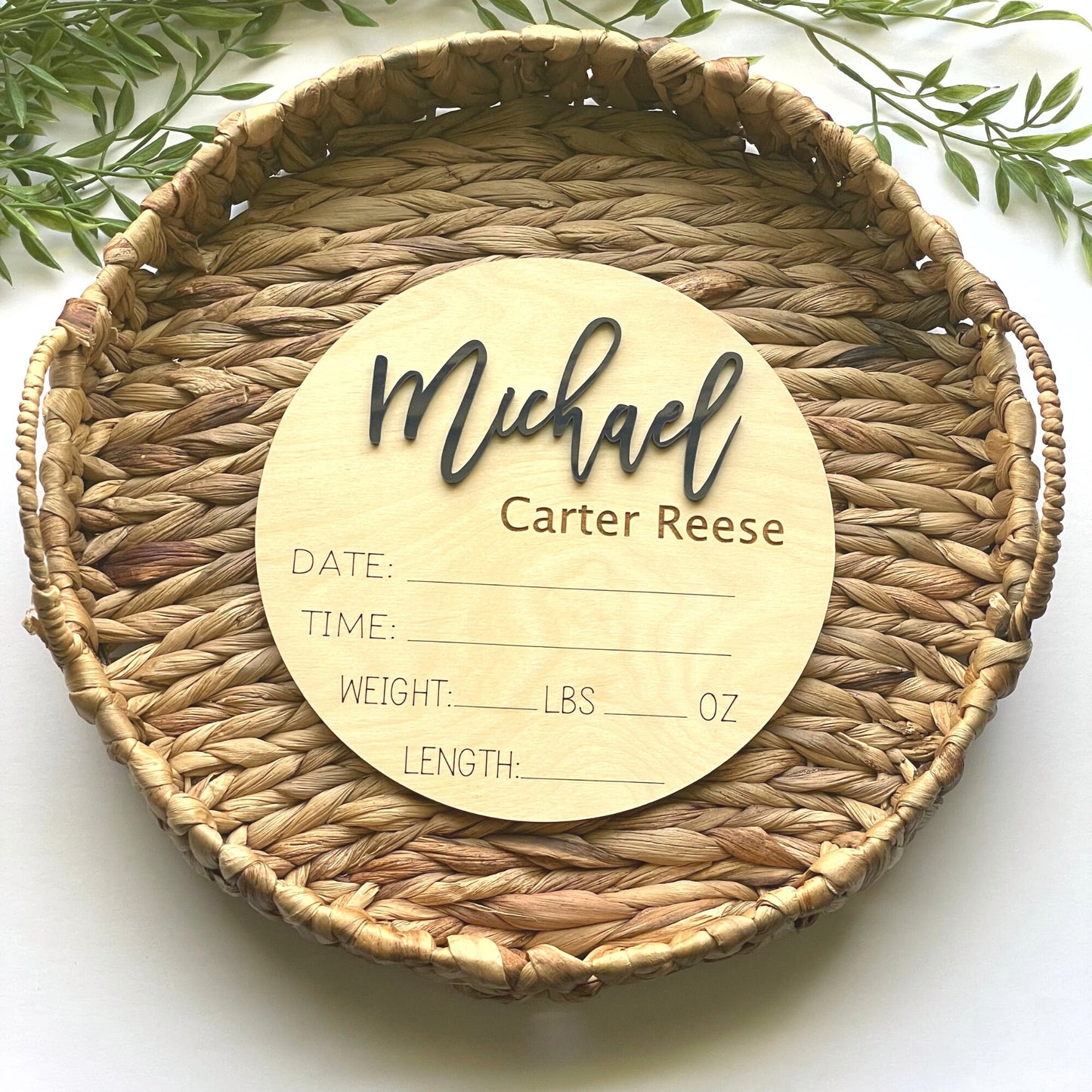 Miles Jackson Birth Stat Sign