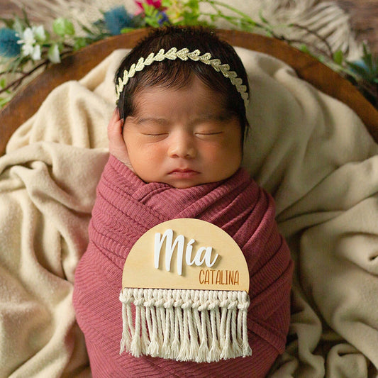 Mia Catalina Macrame Name Sign