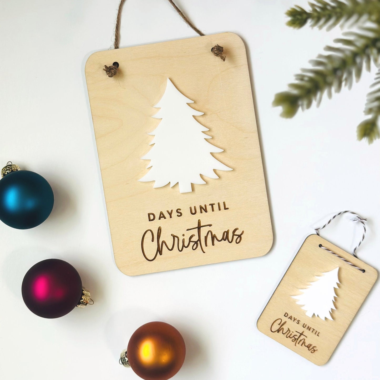 Christmas Countdown, Christmas Ornament, Christmas Countdown Sign