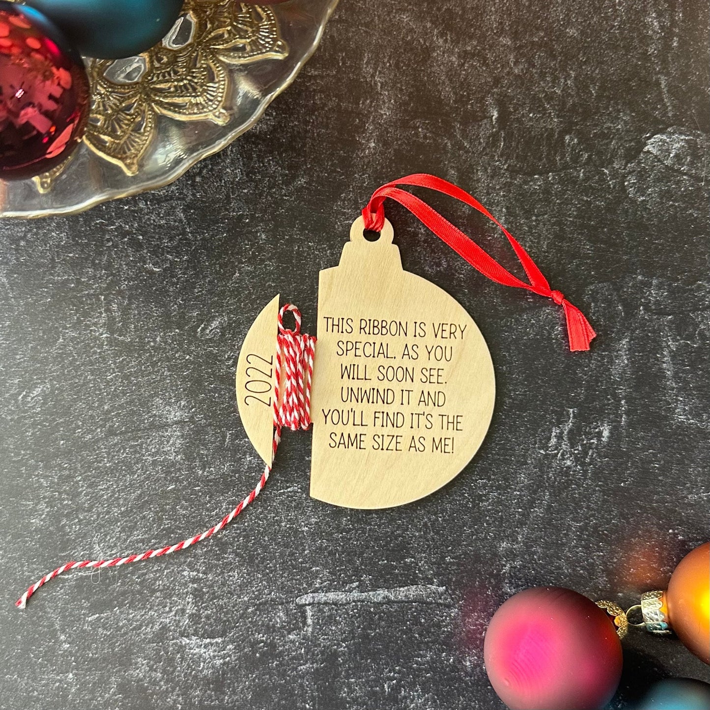 Height Ornament, Custom Kids Ornament, Christmas Ornament, Gift for Grandparents