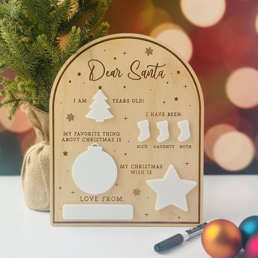 Santa letter, Letter to Santa, Christmas Decoration, Family Tradition
