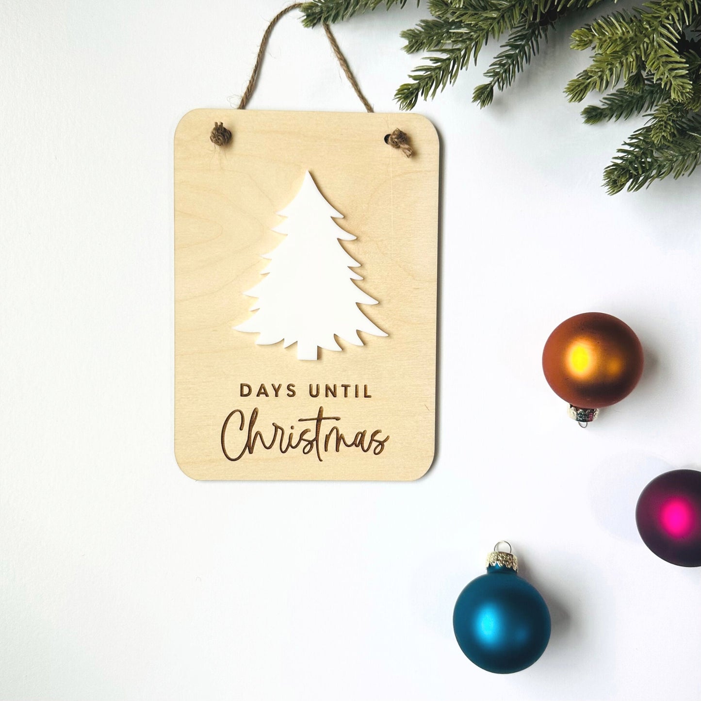 Christmas Countdown, Christmas Ornament, Christmas Countdown Sign