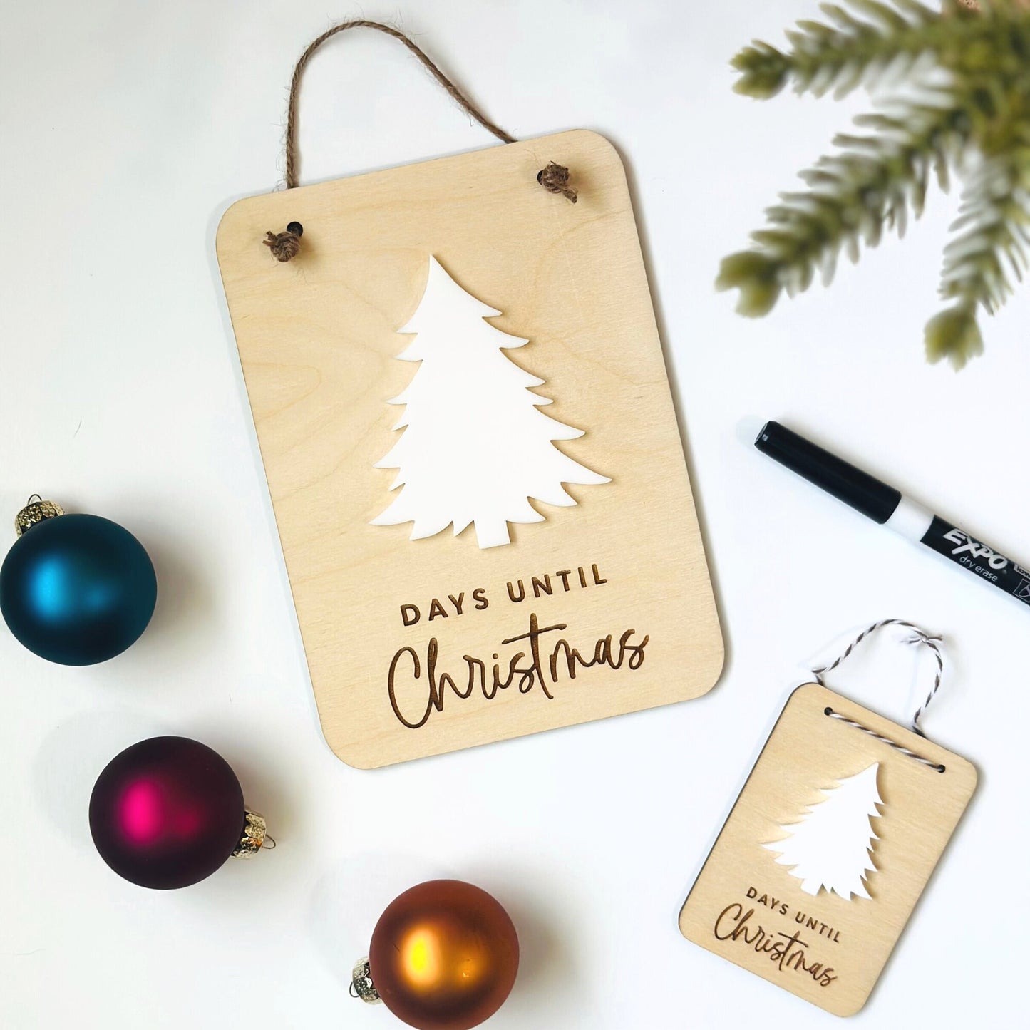 Christmas Countdown, Christmas Ornament, Christmas Countdown Sign