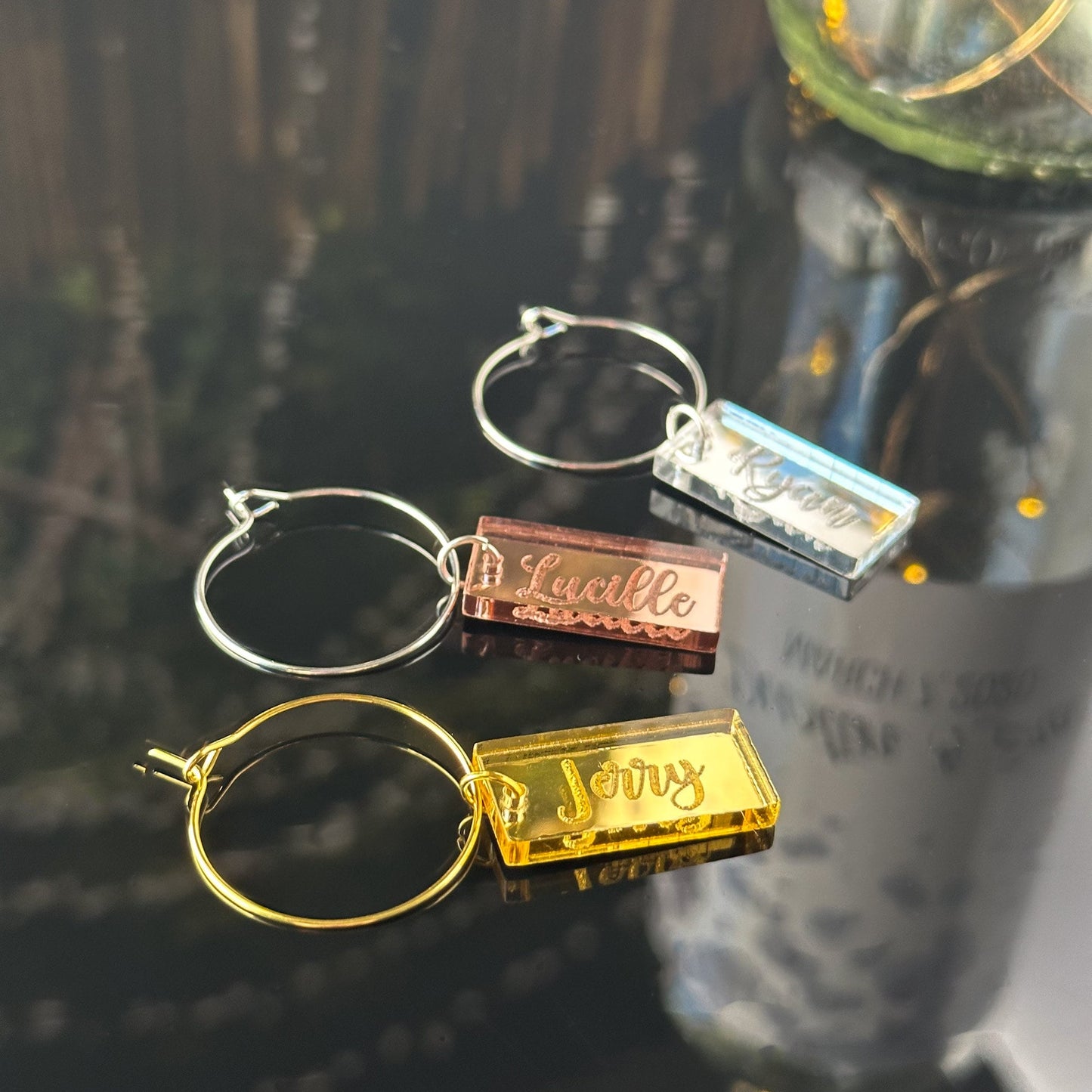 Personalized Wine Charms, Wine Wedding Favors, Wedding Guest Gift