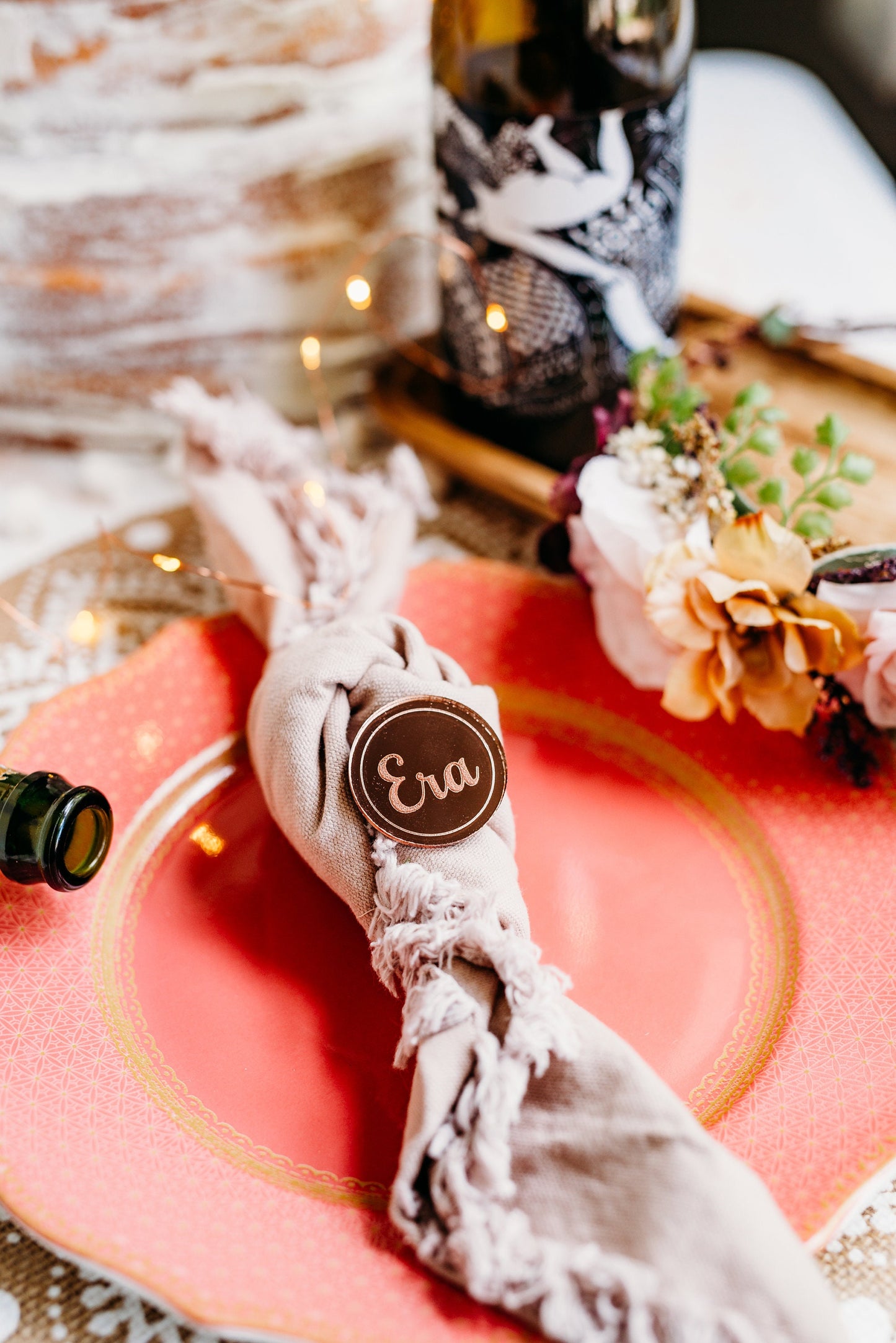 Round Acrylic Place Cards
