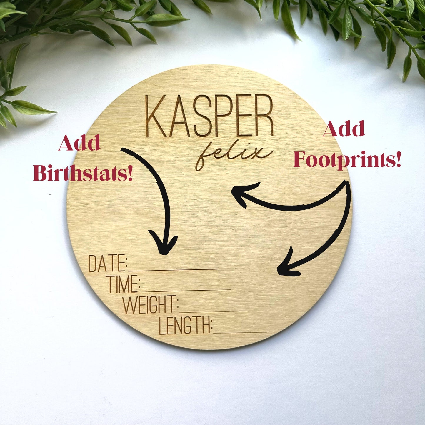 Footprint Birth Statistic Sign