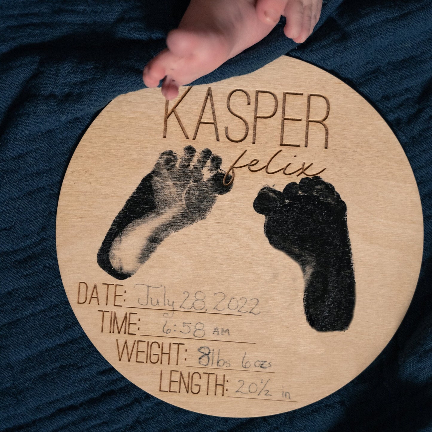 Footprint Birth Statistic Sign