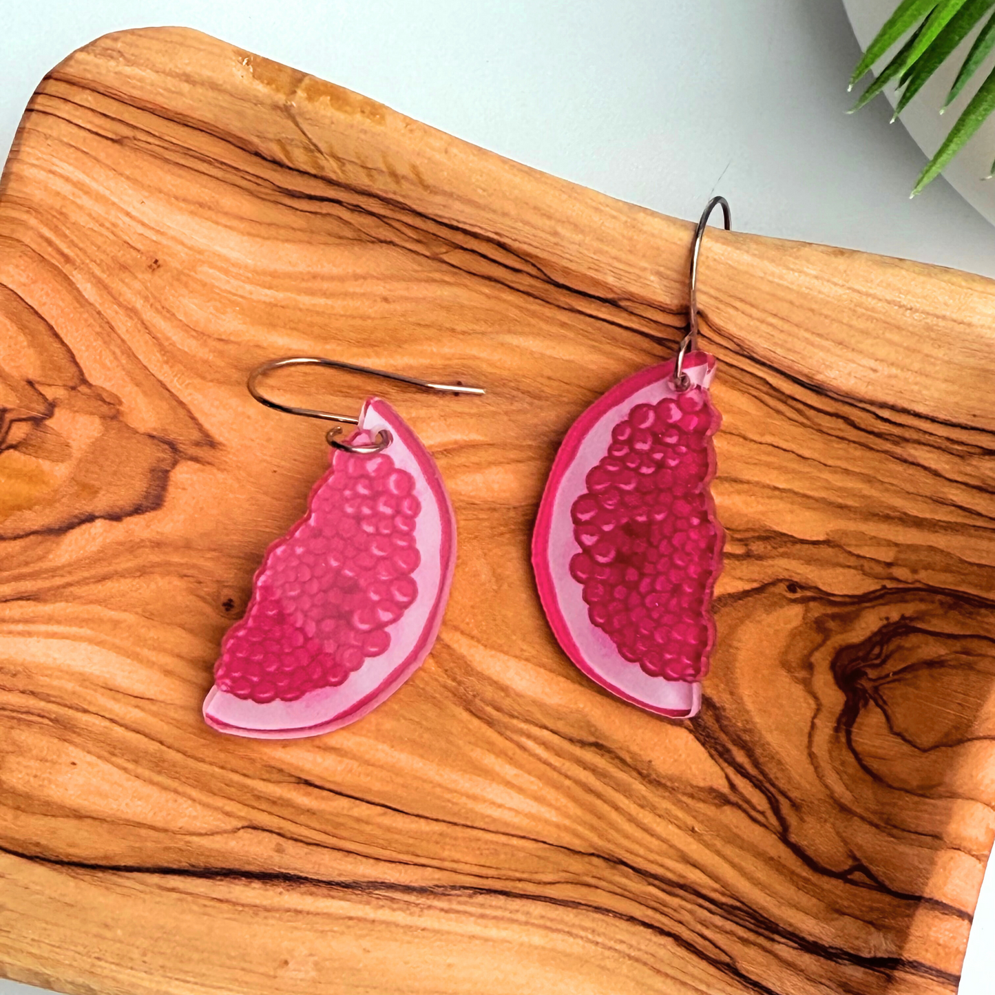 Fruit Slice Dangle Earrings – Bright, Fun, and Fresh!