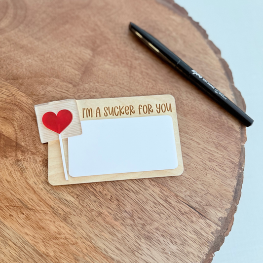 Valentine’s Day Dry Erase Magnet | Reusable Love Note Gift