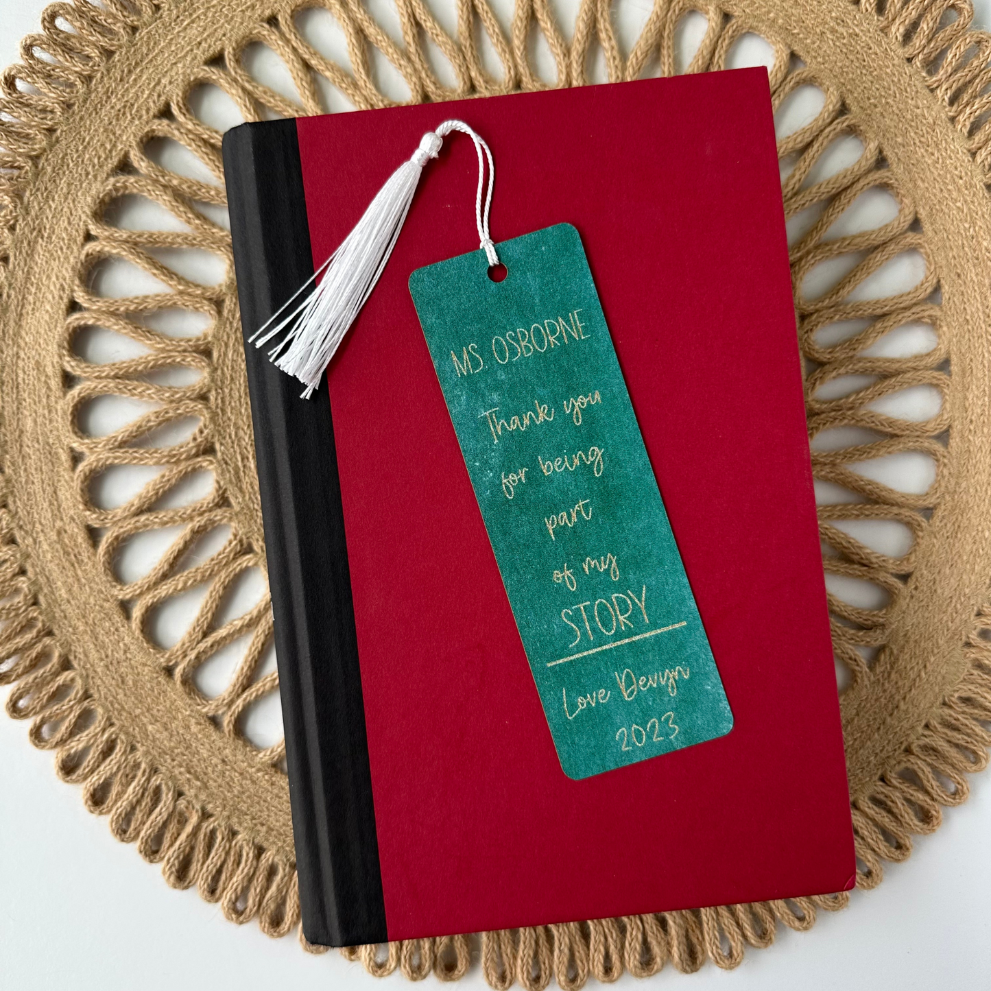 Personalized Engraved Bookmark - Teacher Appreciation Gift