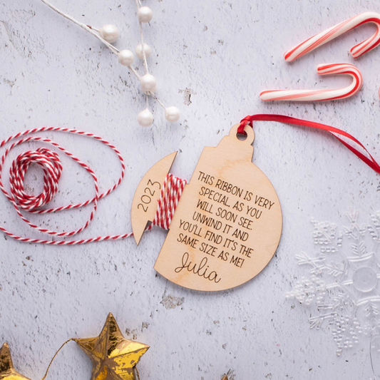 Height Ornament, Custom Kids Ornament, Christmas Ornament, Gift for Grandparents