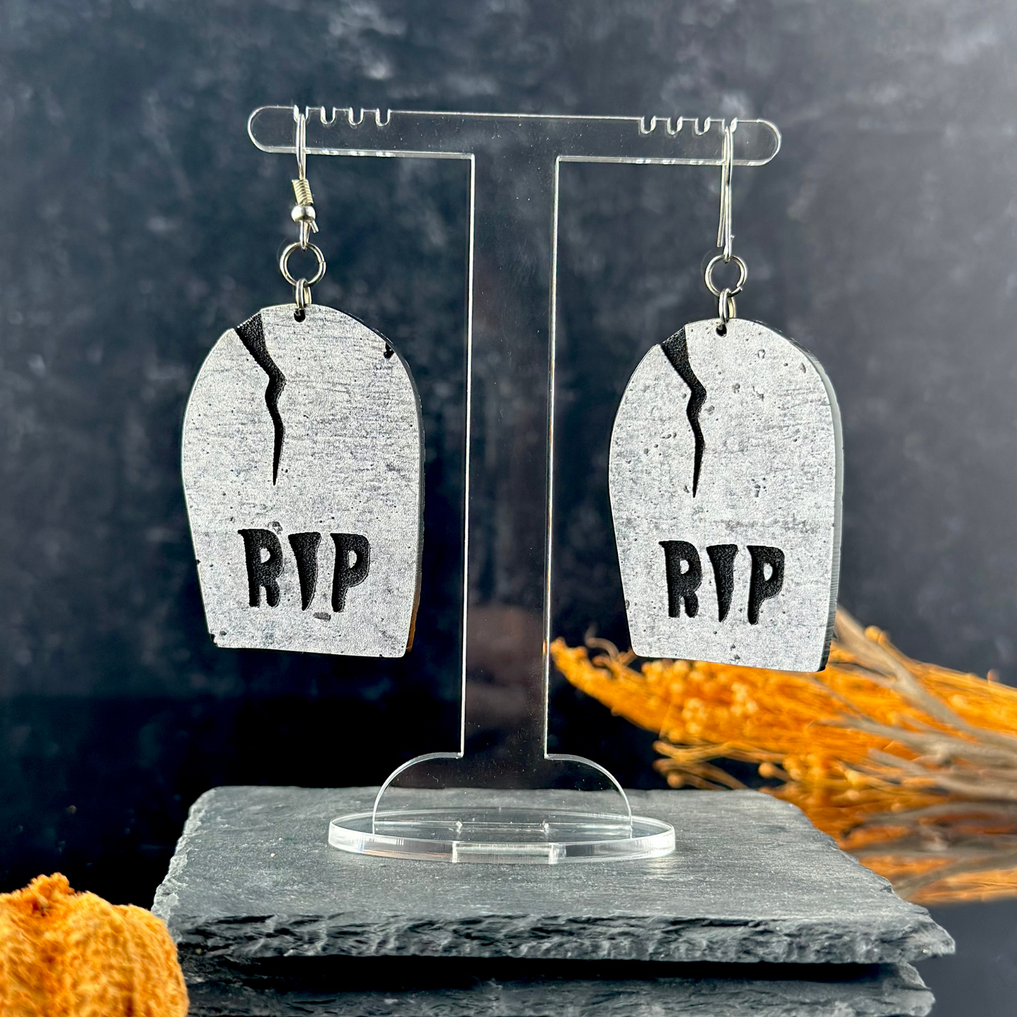 Gravestone RIP Earrings