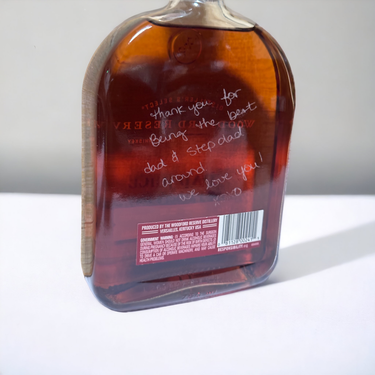 Custom Engraved Whiskey Bottle, Father's Day Gift, Gift for Dad, Retirement Gift, Birthday Gift