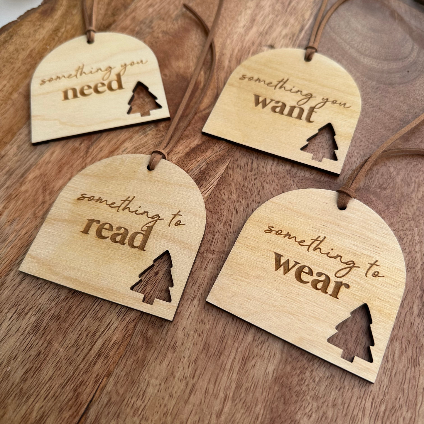 Holiday Gift Tags Set – “Want, Need, Read, Wear” Tradition