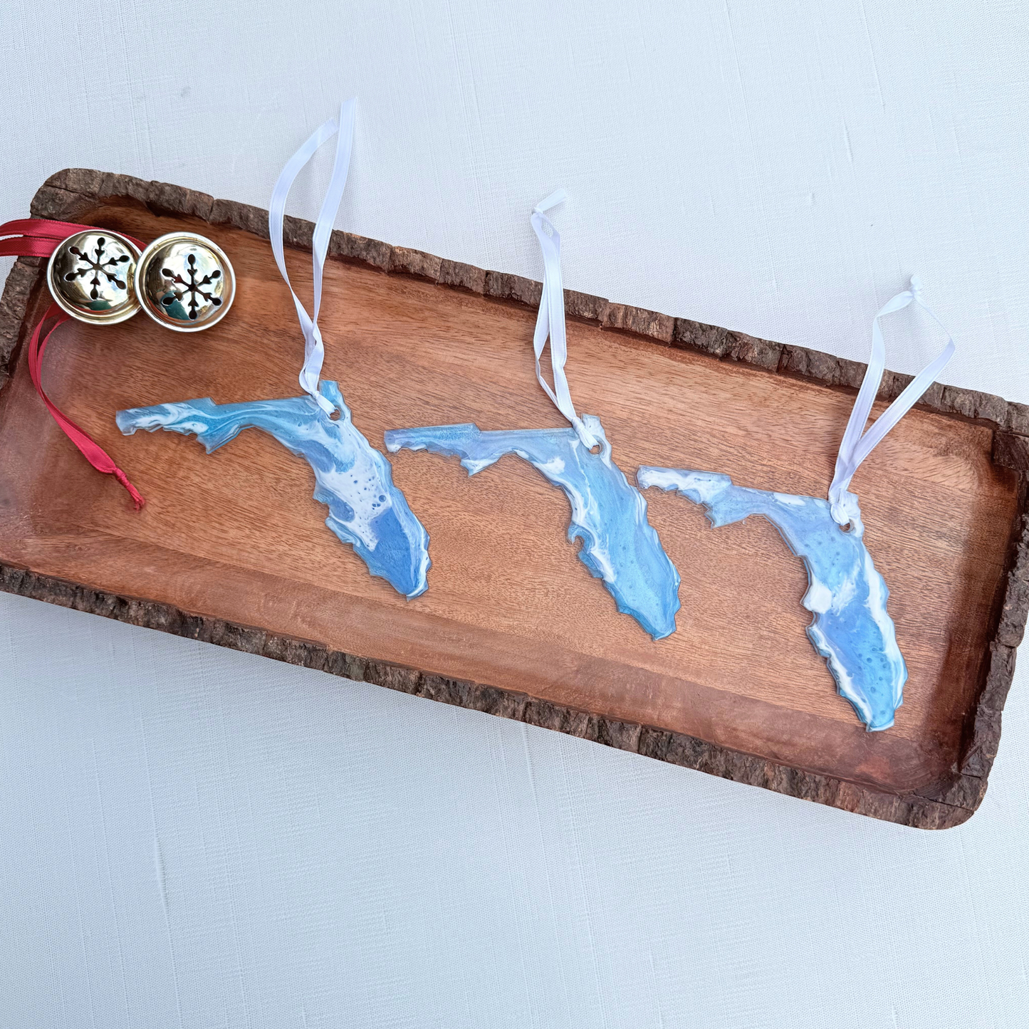 Resin Coastal Ornaments- Dolphin, Sea Turtle, Florida