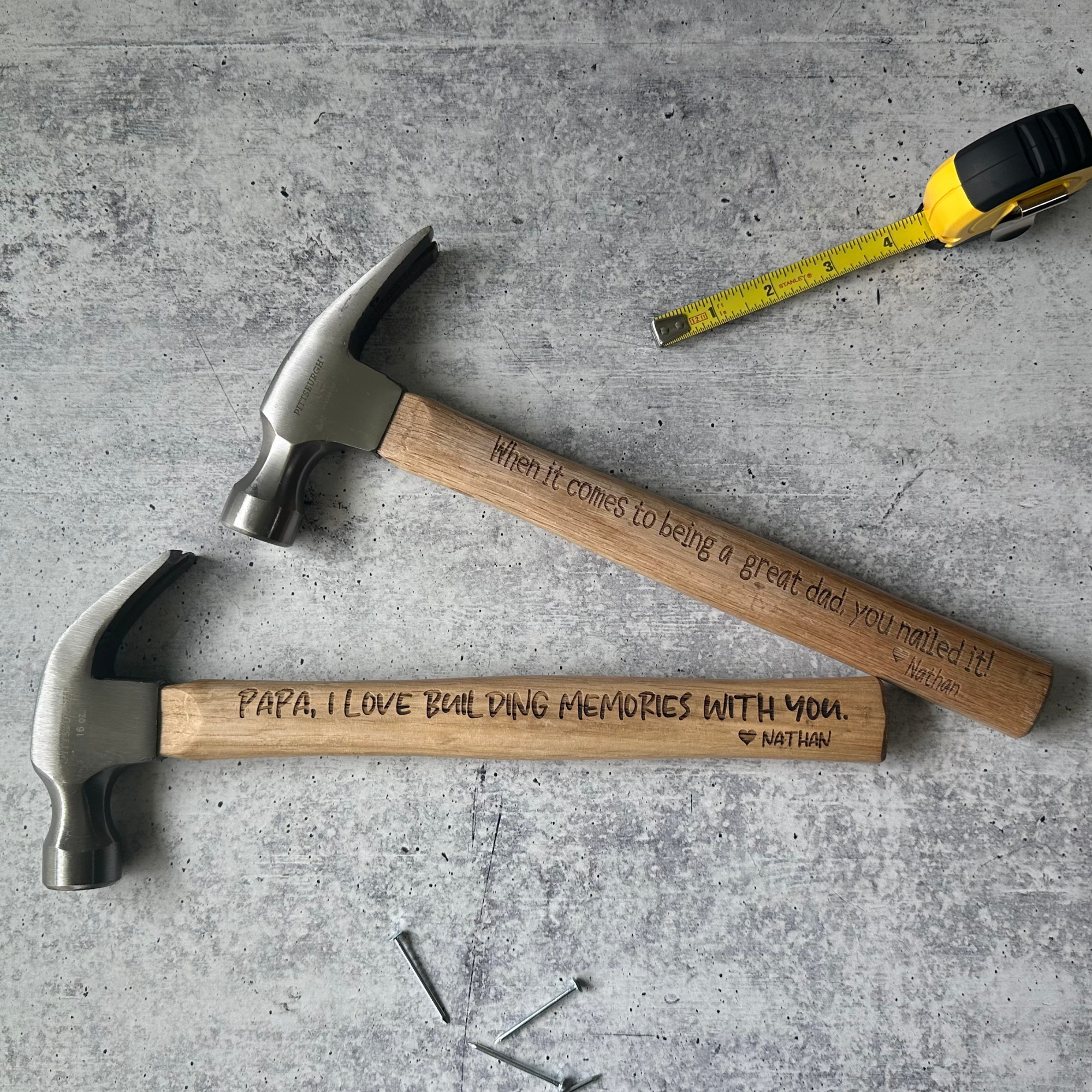 Custom Engraved Hammer, Father's Day Gift, Gift for Dad – Wood, Wit  Whimsy