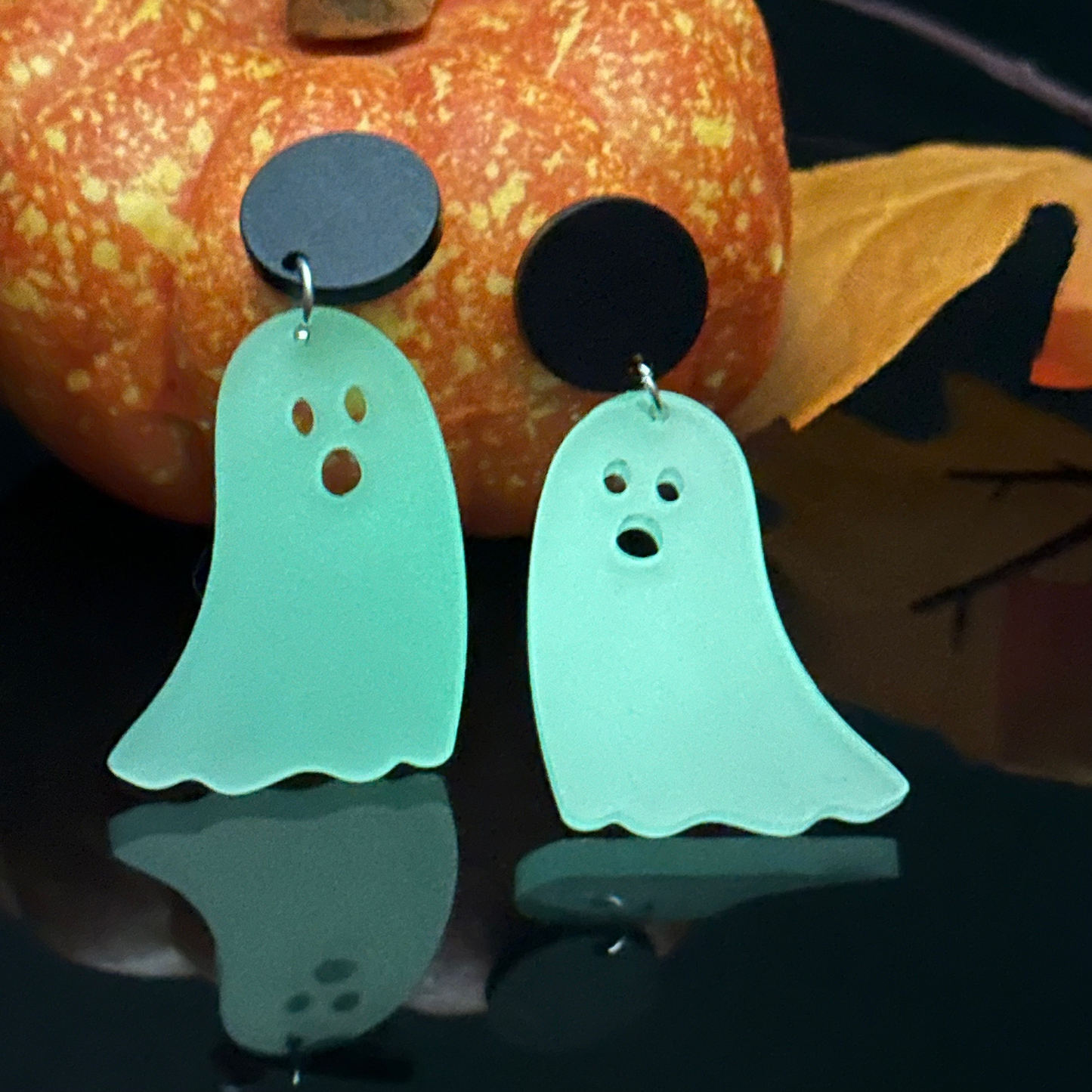 Glow-in-the-Dark Ghost Earrings