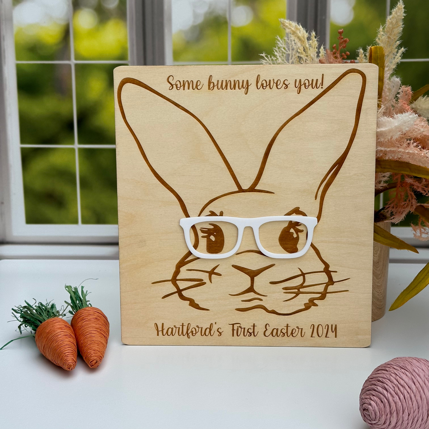 Some Bunny Loves You Easter Baby Footprint Gift