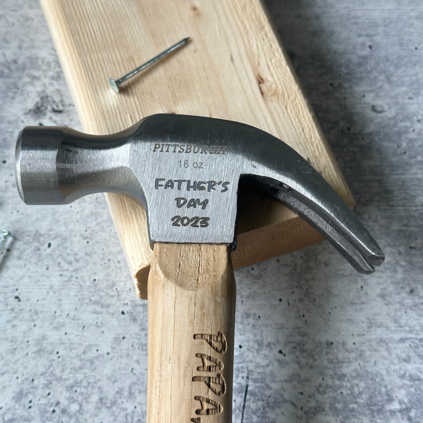 Custom Engraved Hammer, Father's Day Gift, Gift for Dad