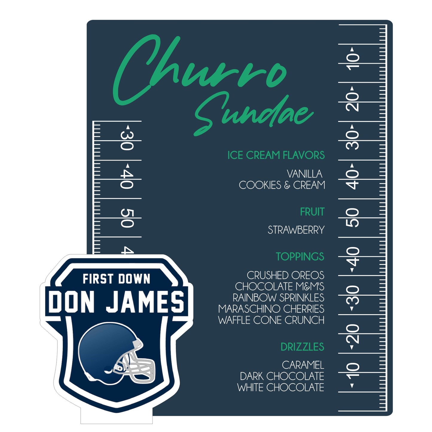 Custom Order - Bat Menu Sign