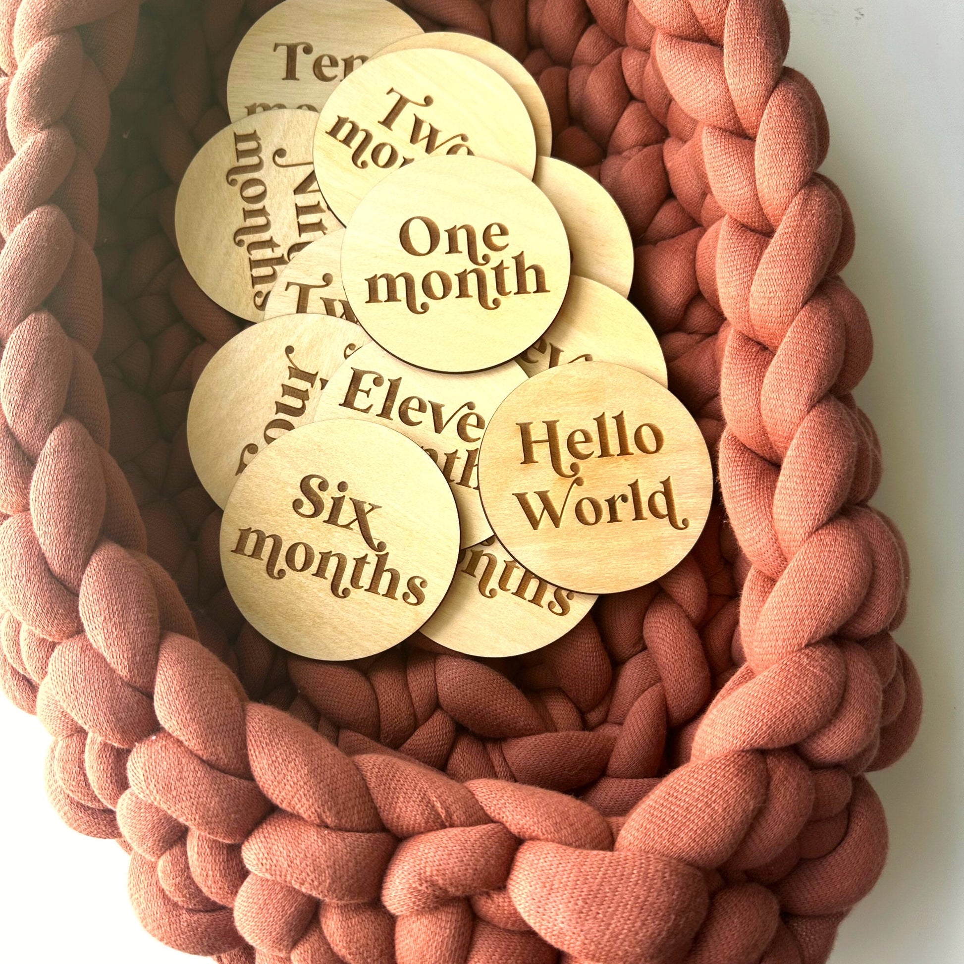 Boho Baby Milestone Cards Set - Newborn Photo Props, Baby Shower Gift