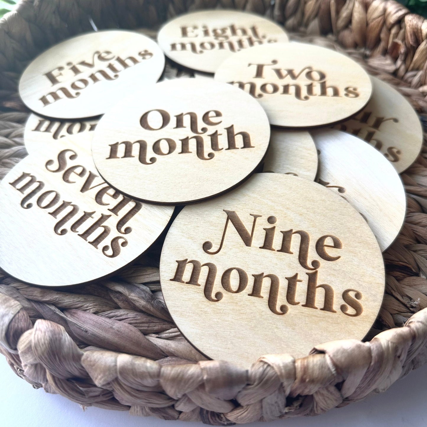 Boho Baby Milestone Cards Set - Newborn Photo Props, Baby Shower Gift