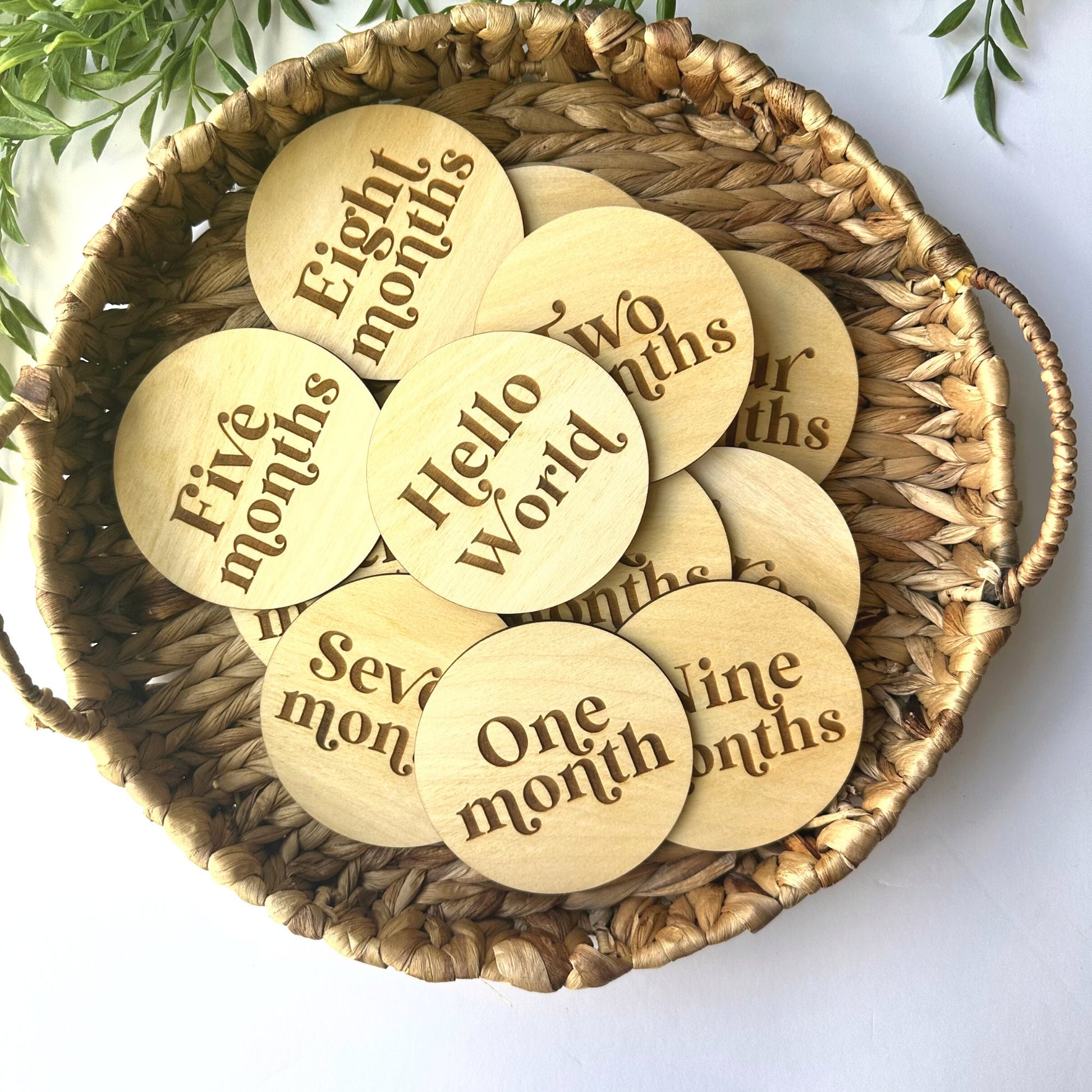 Boho Baby Milestone Cards Set - Newborn Photo Props, Baby Shower Gift