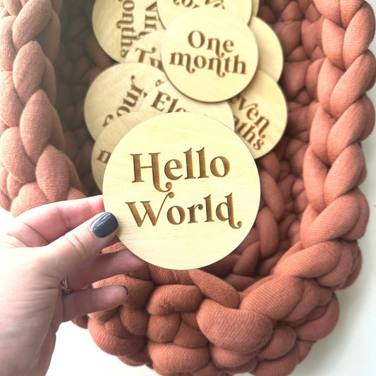 Boho Baby Milestone Cards Set - Newborn Photo Props, Baby Shower Gift