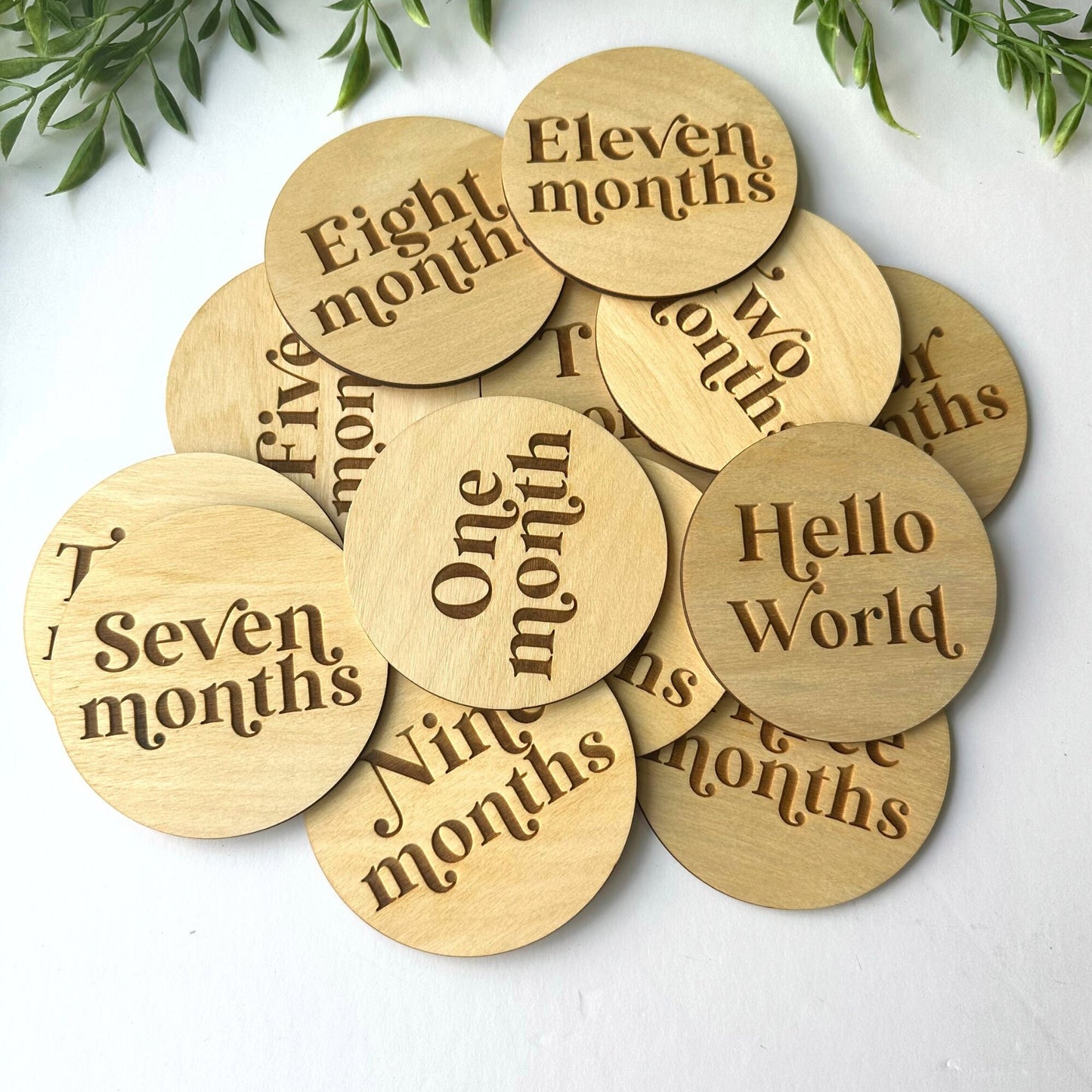Boho Baby Milestone Cards Set - Newborn Photo Props, Baby Shower Gift