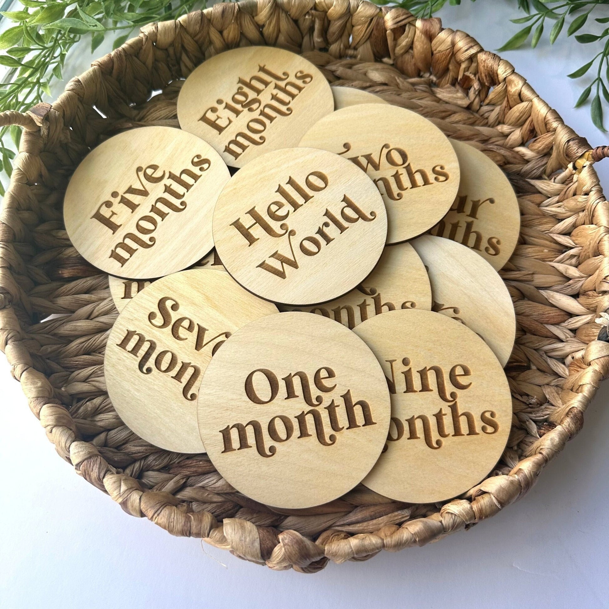 Boho Baby Milestone Cards Set - Newborn Photo Props, Baby Shower Gift