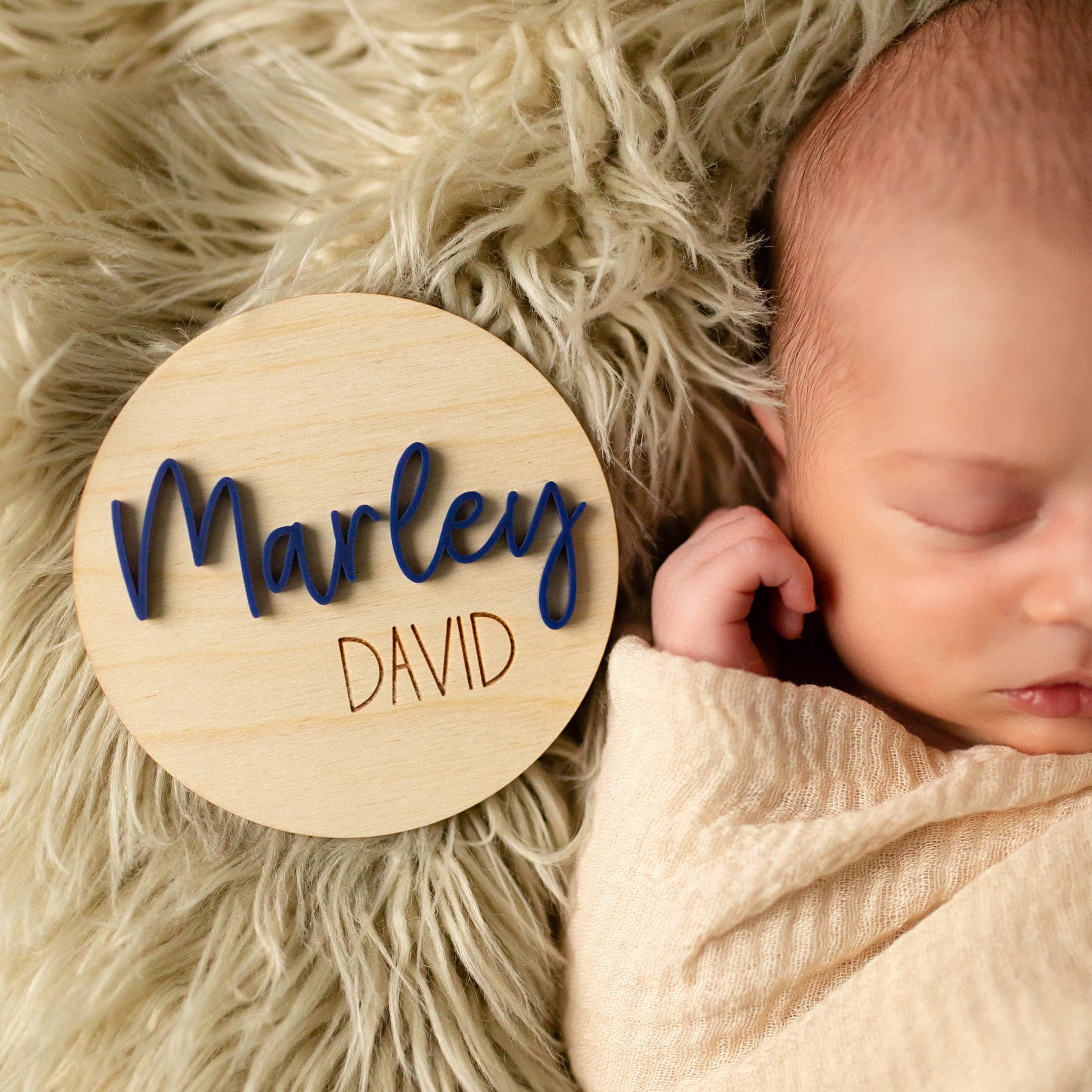 3D Baby Footprint Sign: Personalized Birth Stats Keepsake