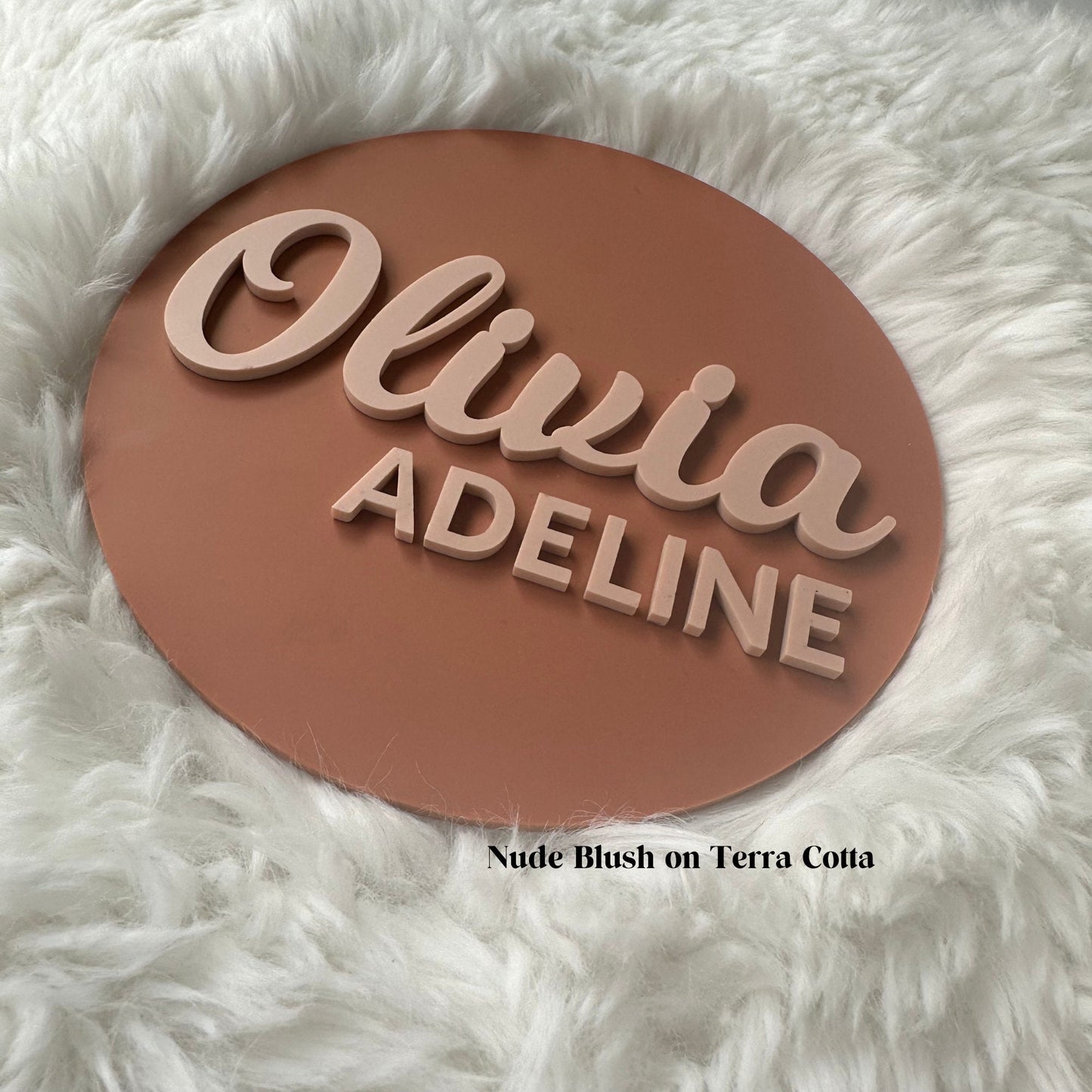 Acrylic Baby Name Sign: Newborn Photo Prop, Nursery Decor