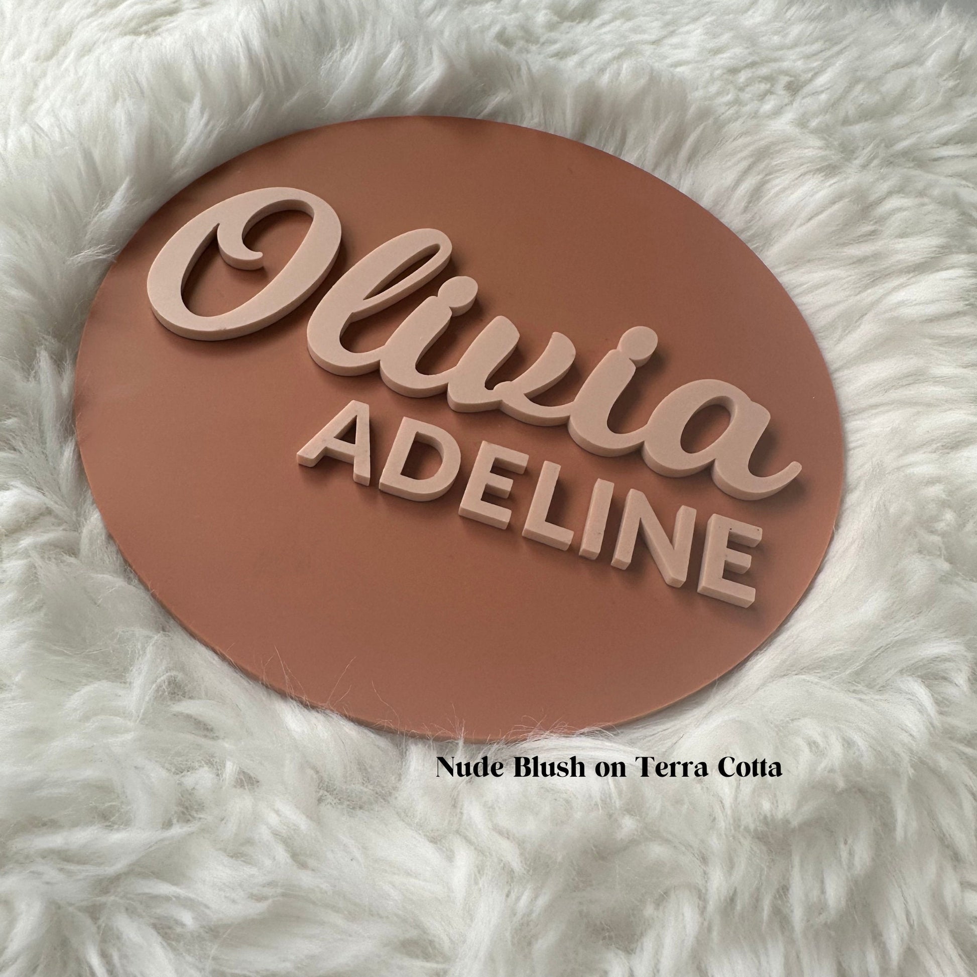 Acrylic Baby Name Sign: Newborn Photo Prop, Nursery Decor