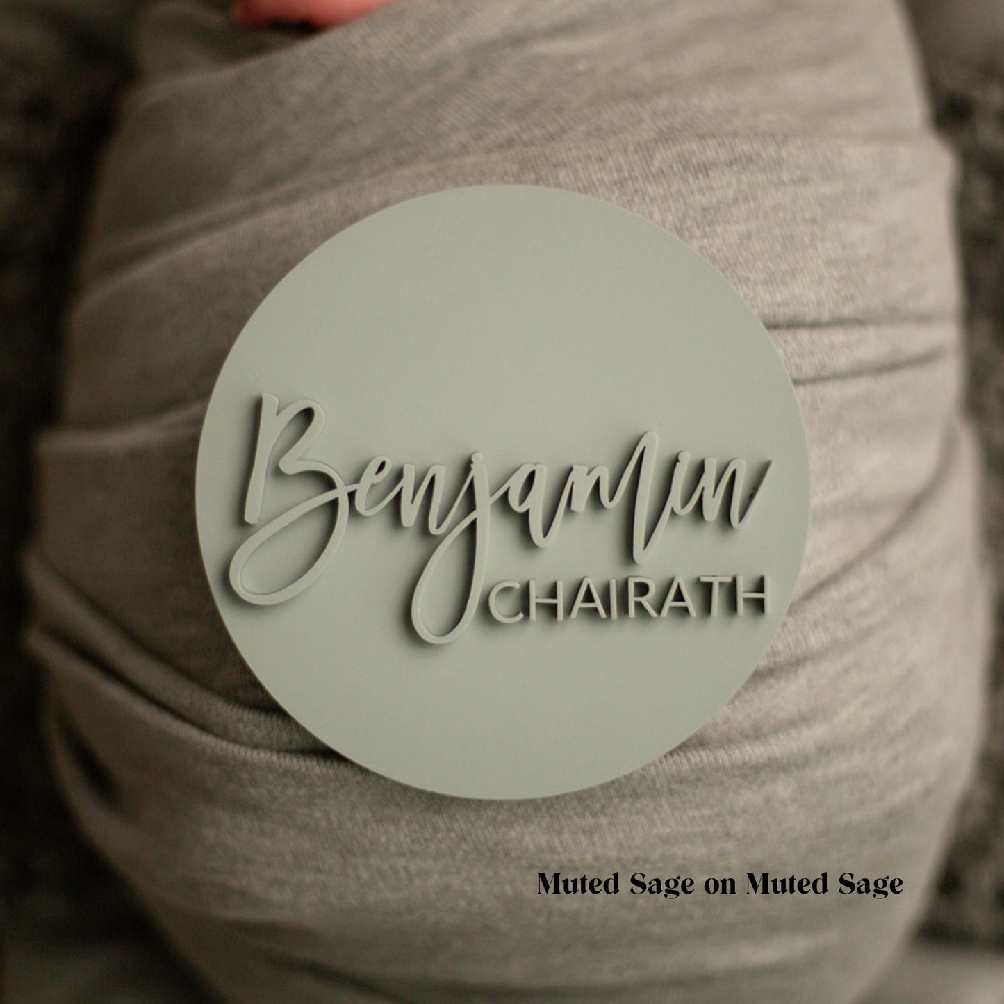 Acrylic Baby Name Sign: Newborn Photo Prop, Nursery Decor