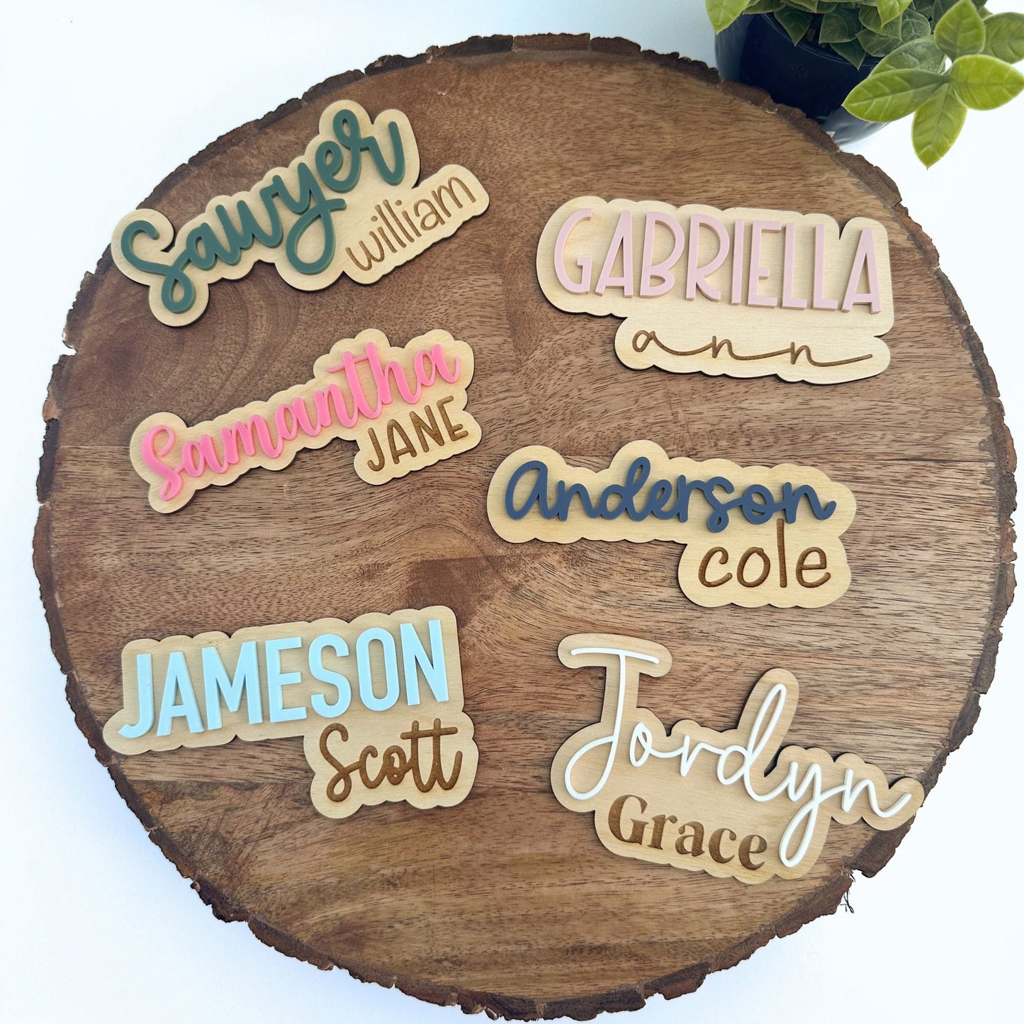 Custom Baby Name Sign for Birth Announcement, Newborn Photos, Shower Gift, Keepsake