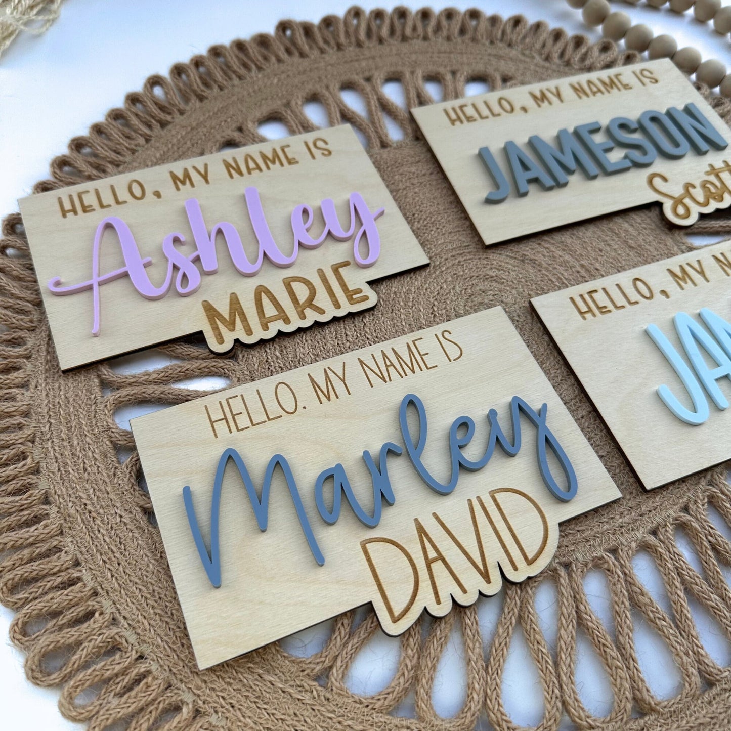 Personalized Baby Name Sign: Acrylic Newborn Photo Prop
