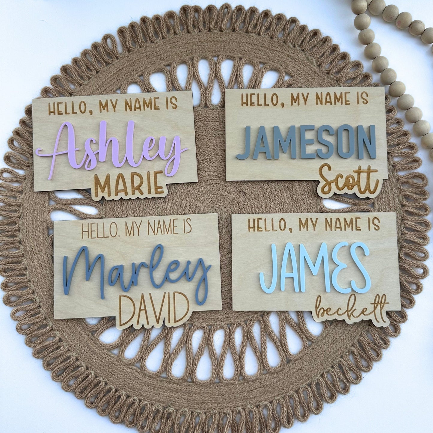 Personalized Baby Name Sign, Newborn Photo Prop, Baby Shower Gift