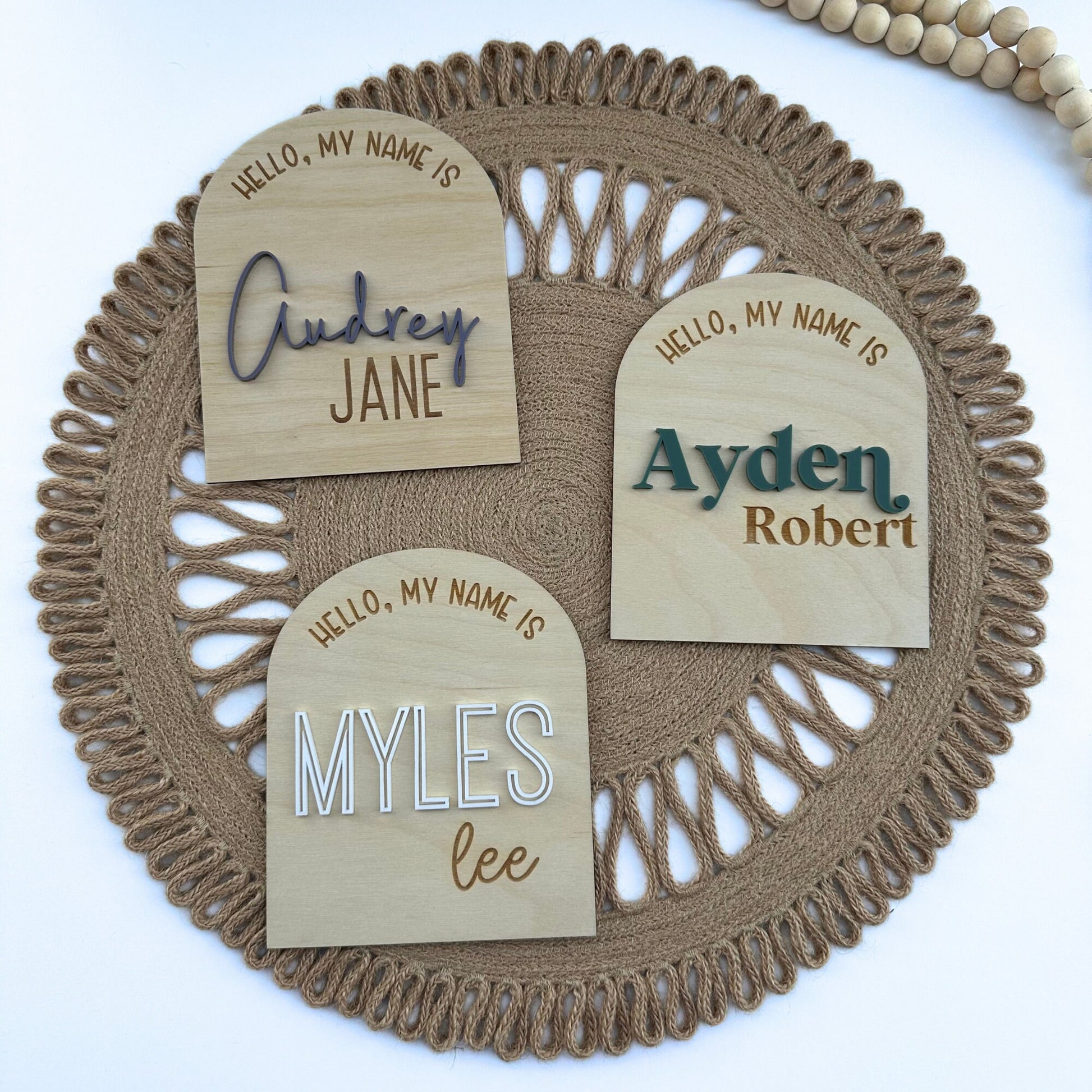 Personalized Baby Name Sign: Acrylic Newborn Photo Prop