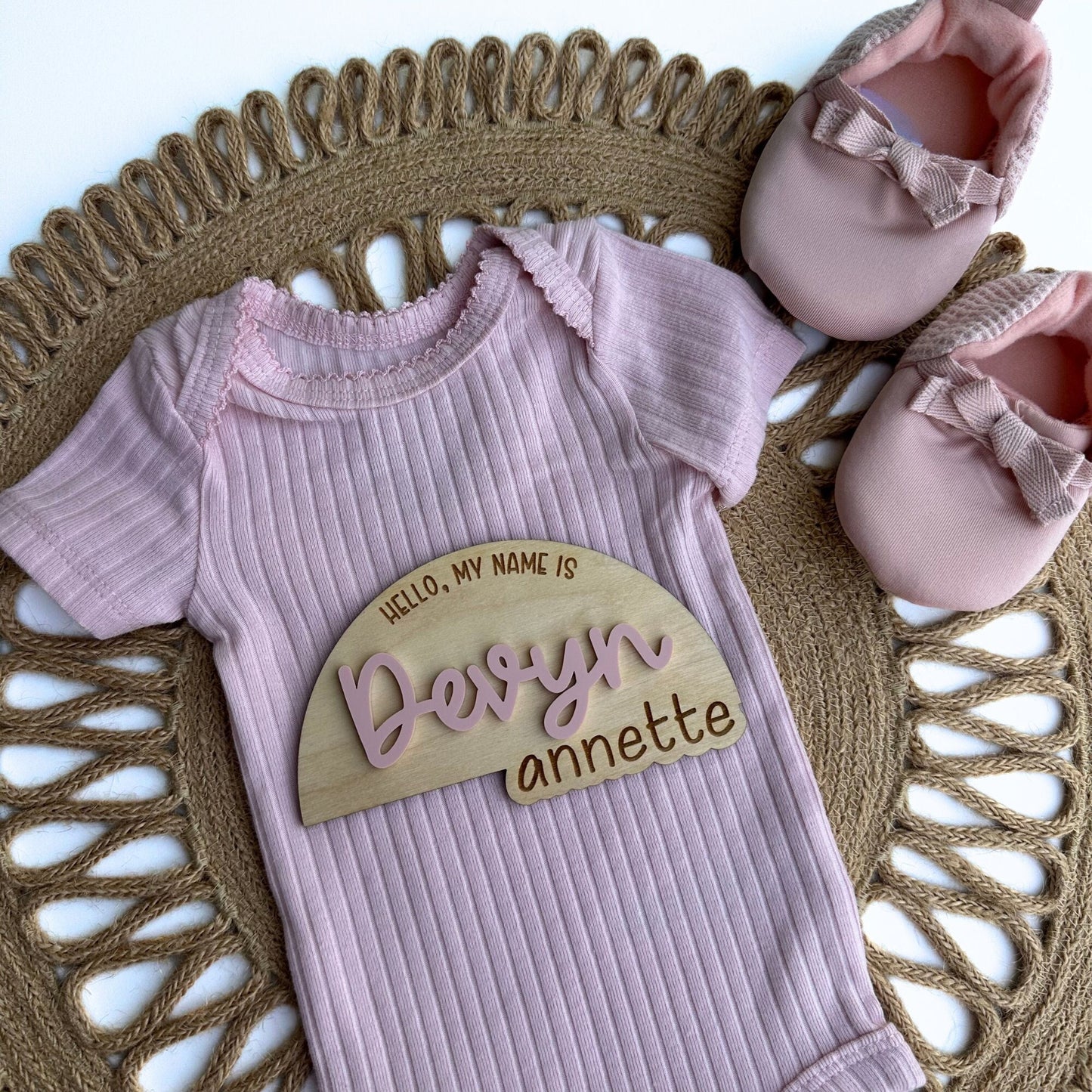 Personalized Baby Name Sign, Newborn Photo Prop, Baby Shower Gift