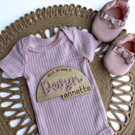 Personalized Baby Name Sign, Newborn Photo Prop, Baby Shower Gift