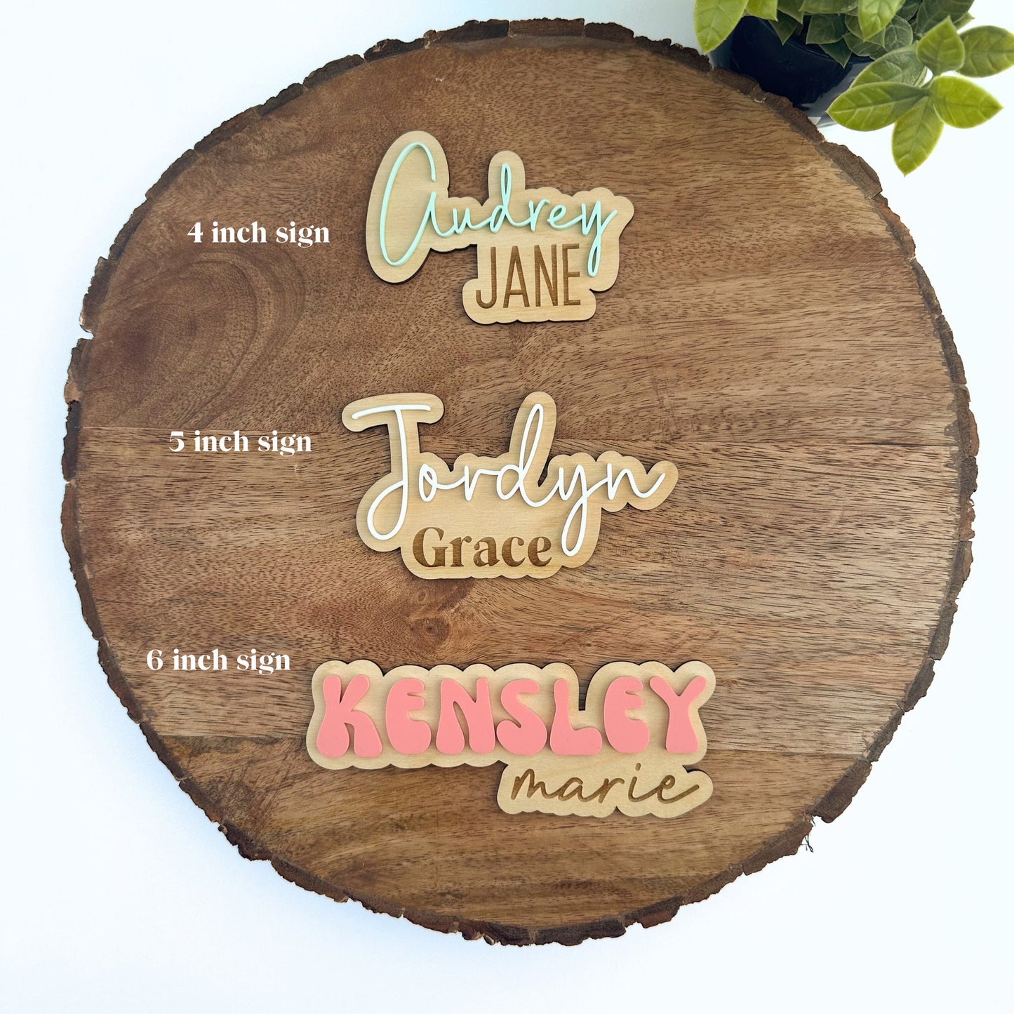 Custom Baby Name Sign for Birth Announcement, Newborn Photos, Shower Gift, Keepsake