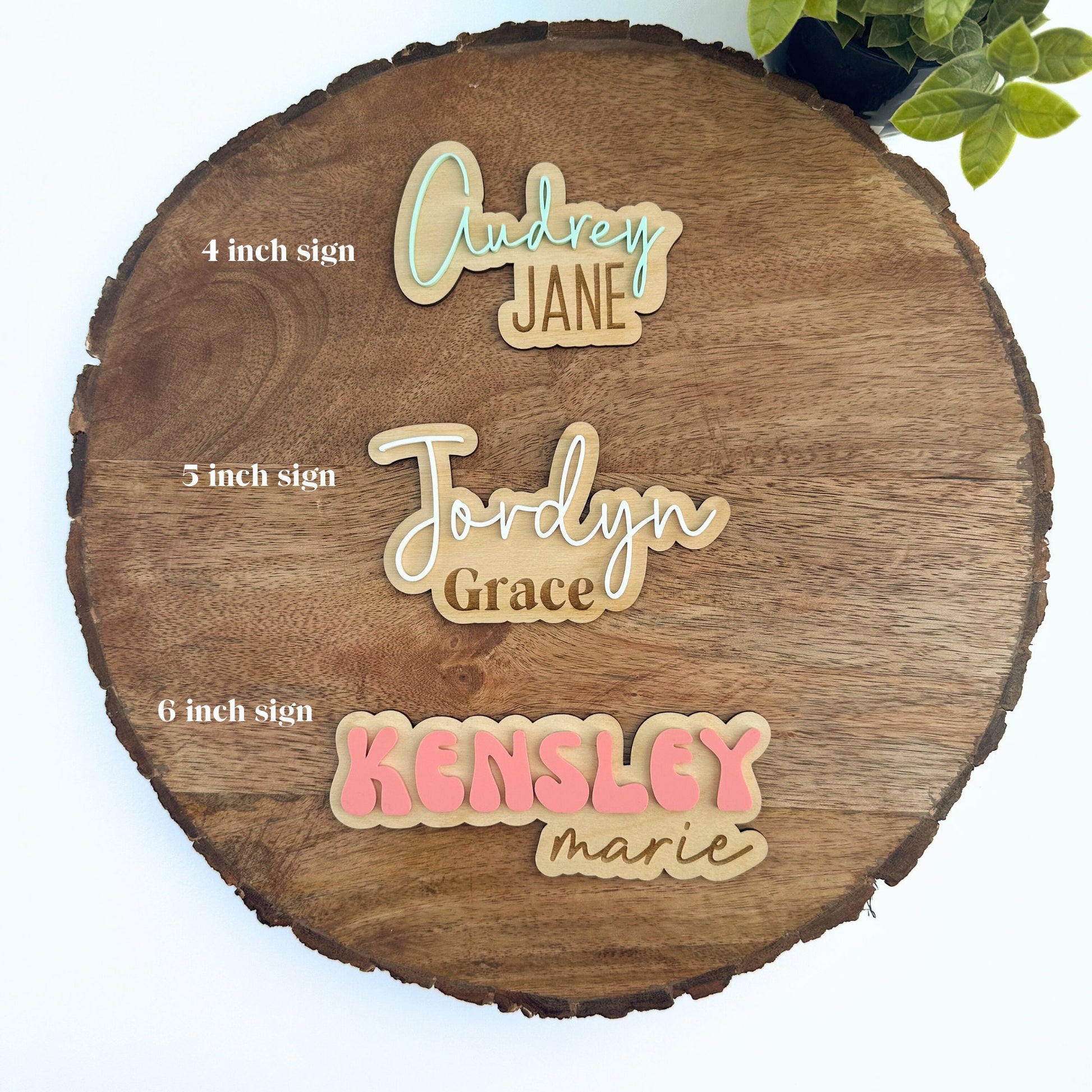Custom Baby Name Sign for Birth Announcement, Newborn Photos, Shower Gift, Keepsake