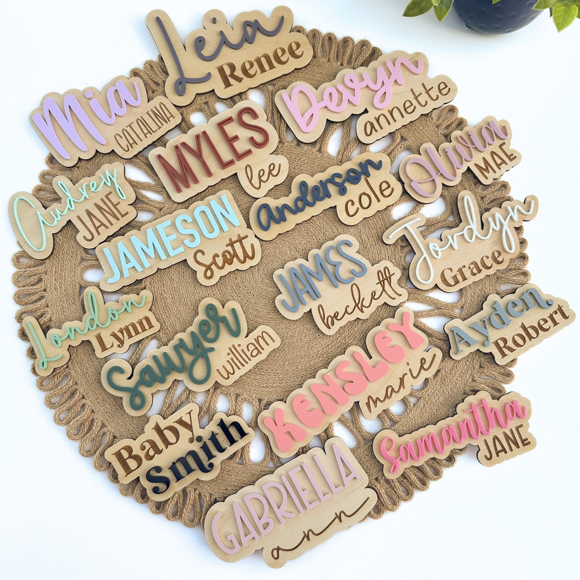 Custom Baby Name Sign for Birth Announcement, Newborn Photos, Shower Gift, Keepsake