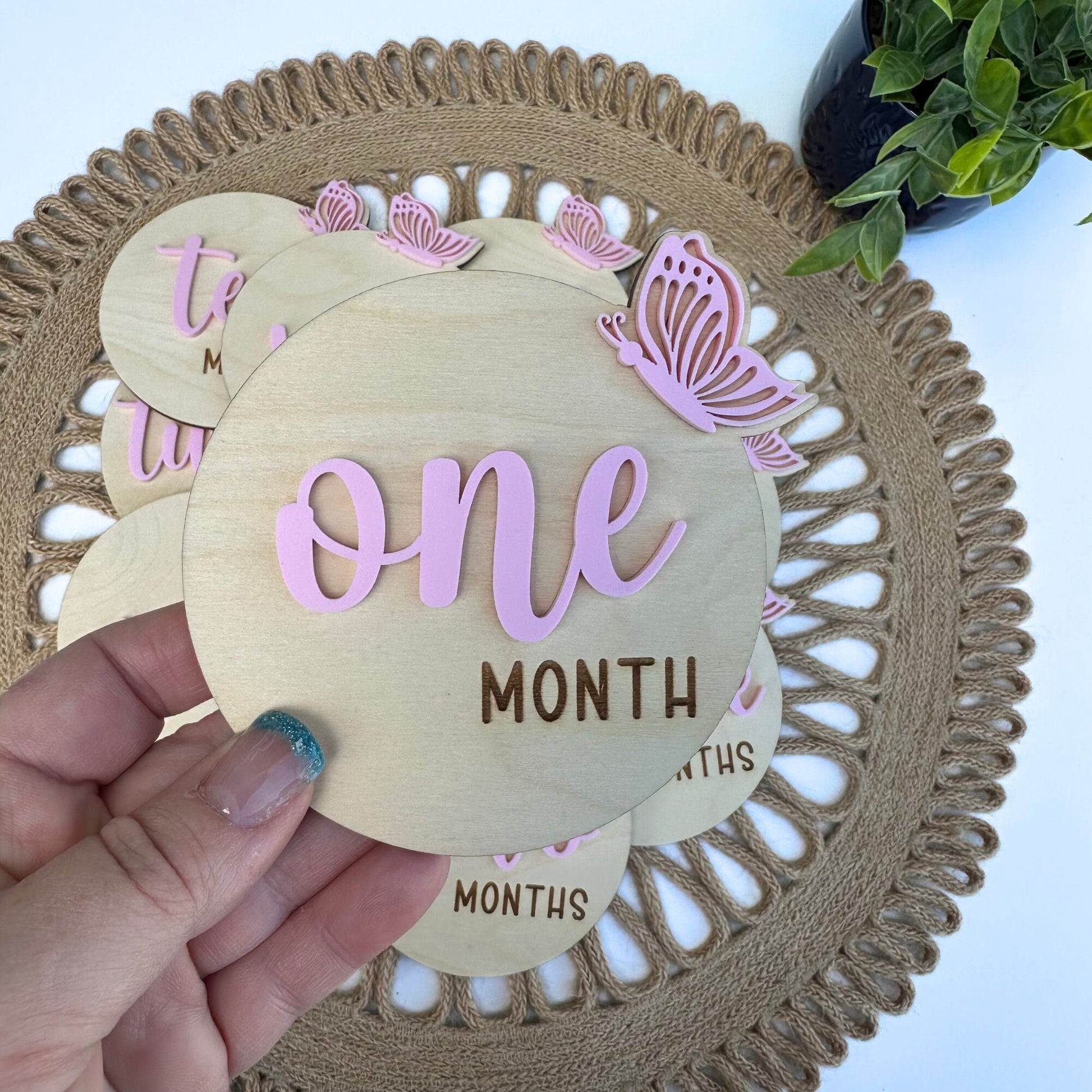 Butterfly Baby Footprint Sign: Personalized Newborn Keepsake