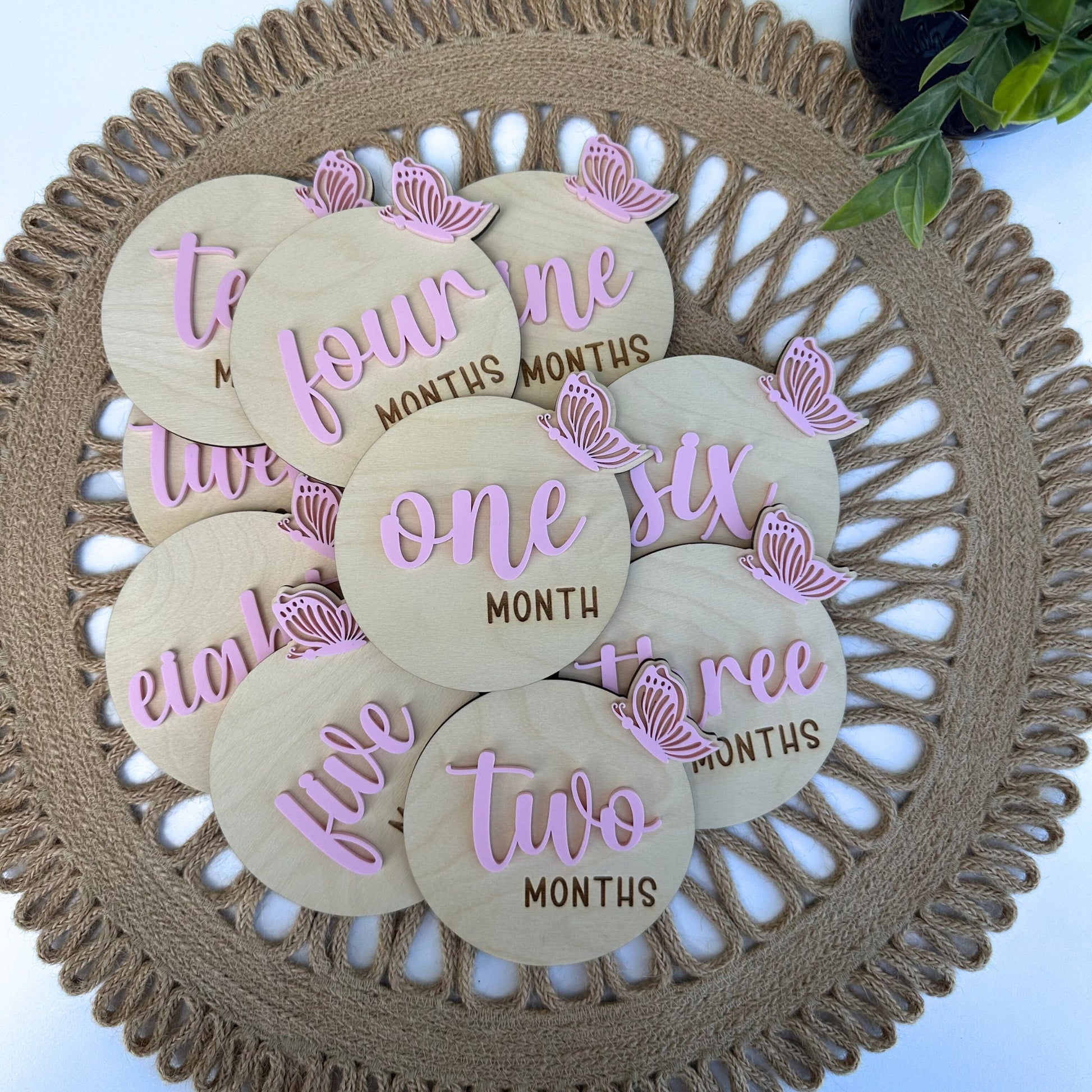 Butterfly Baby Footprint Sign: Personalized Newborn Keepsake