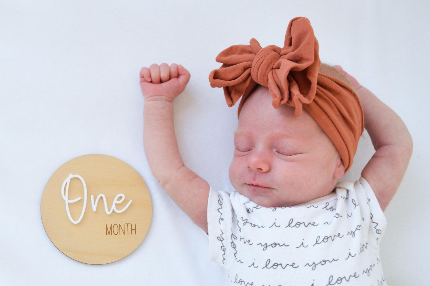Baby Milestone Wood Cards: Monthly Photo Props, Nursery Decor