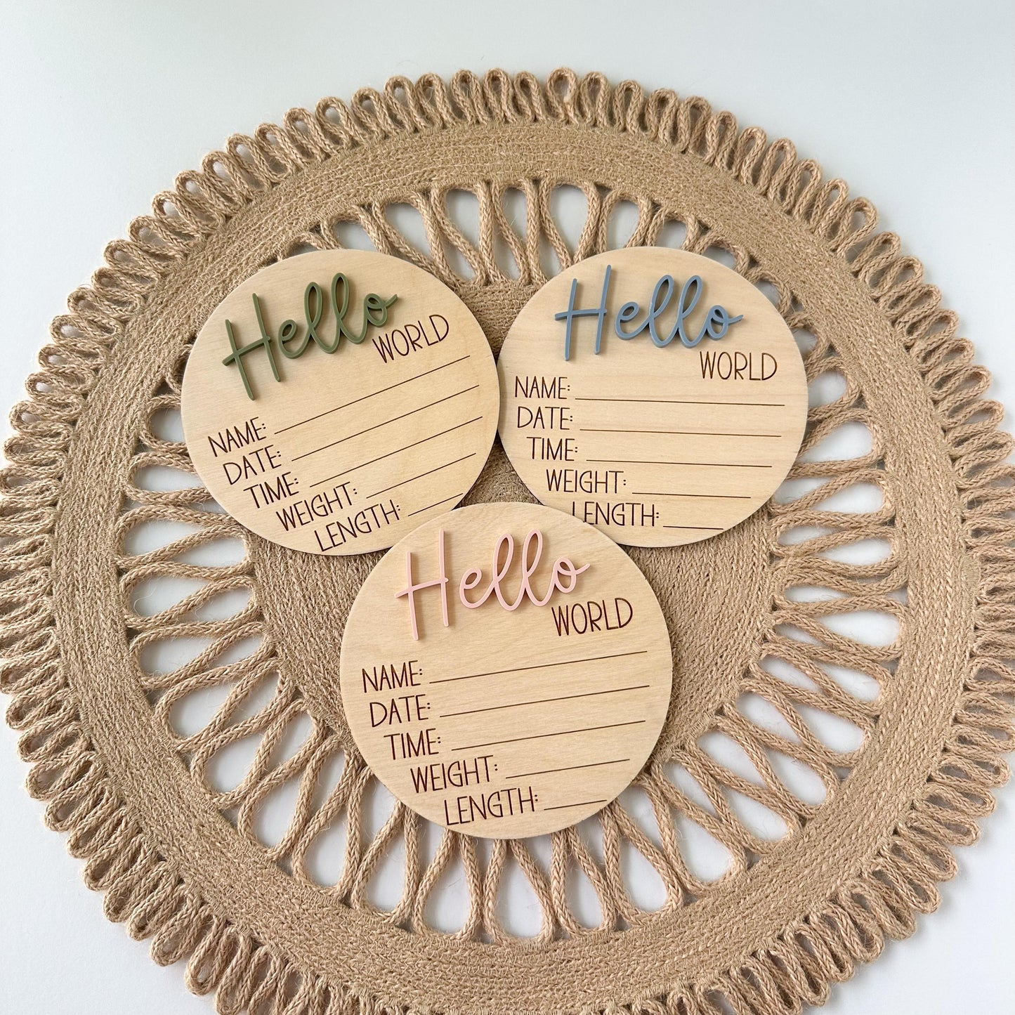 Baby Milestone Wood Cards: Monthly Photo Props, Nursery Decor