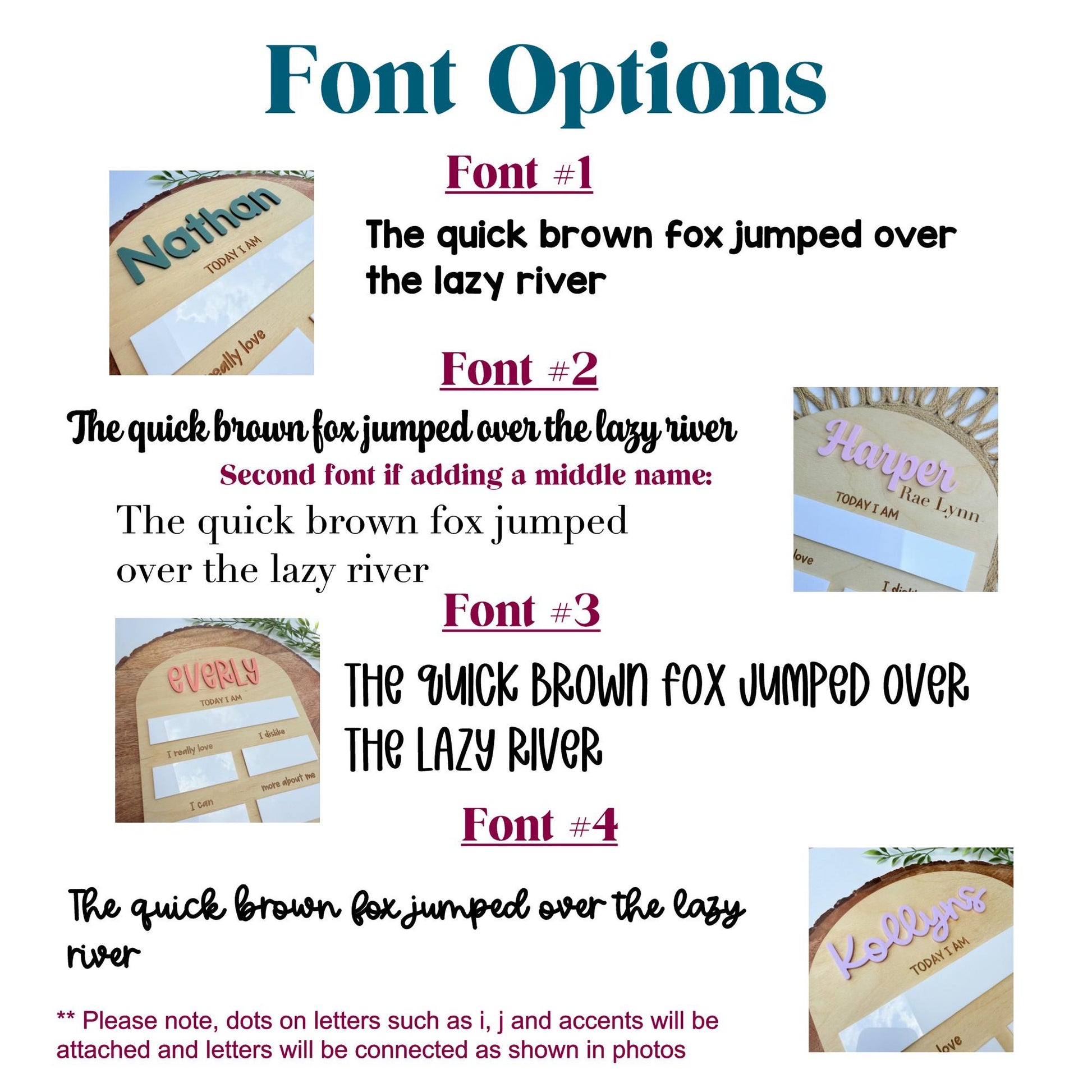 Personalized Baby Milestone Board: Wooden Photo Prop, Dry Erase