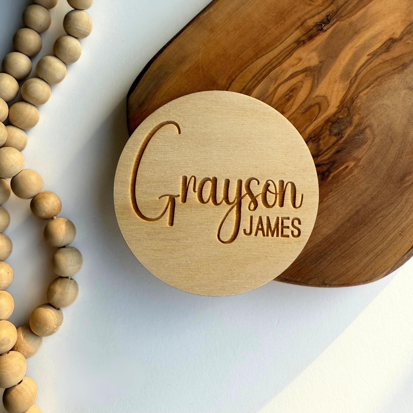 Custom Wooden Baby Name Sign: Nursery Decor, Newborn Photos, Shower Gift, Personalized Keepsake