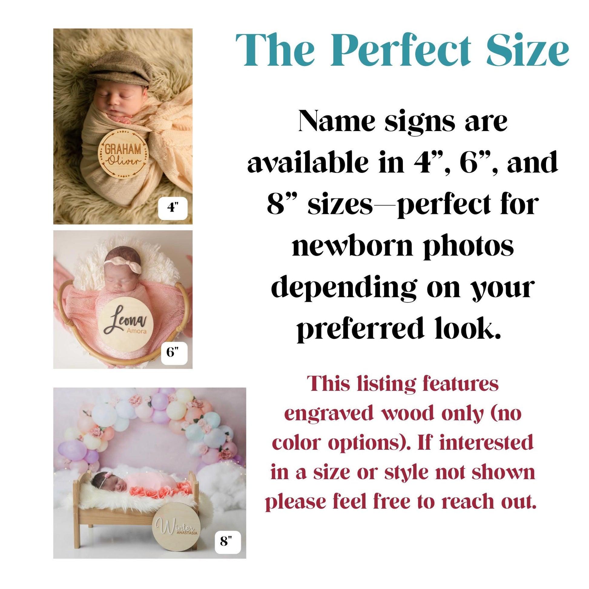 Engraved Wooden Fishing Baby Name Sign: Nursery Decor, Photo Prop